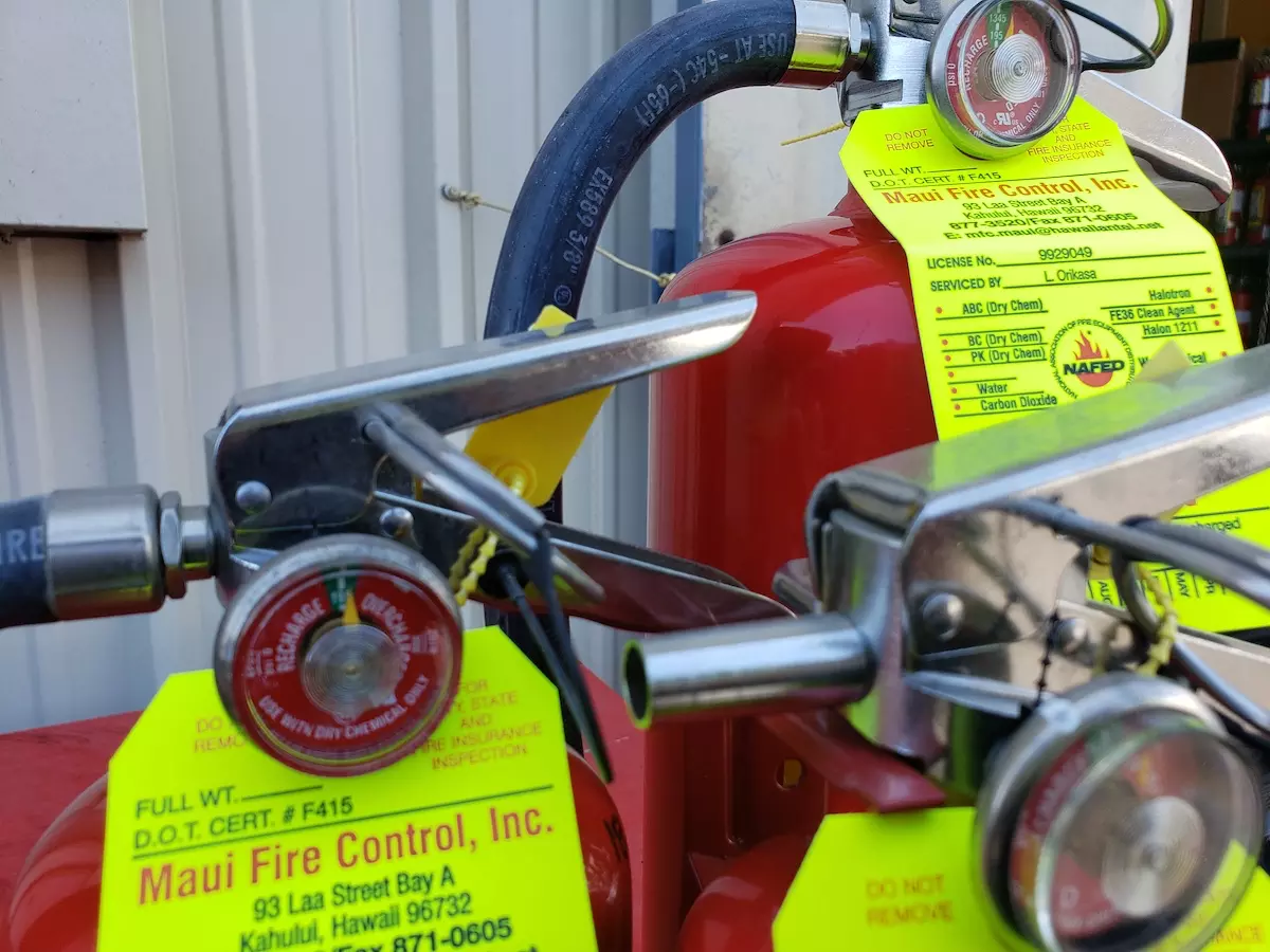 Maui Fire Control Extinguishers